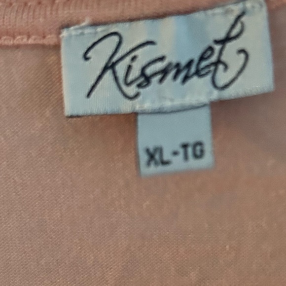 Kismet XL Coral Dandelion Print Short Sleeve Top New or like new - Picture 4 of 8